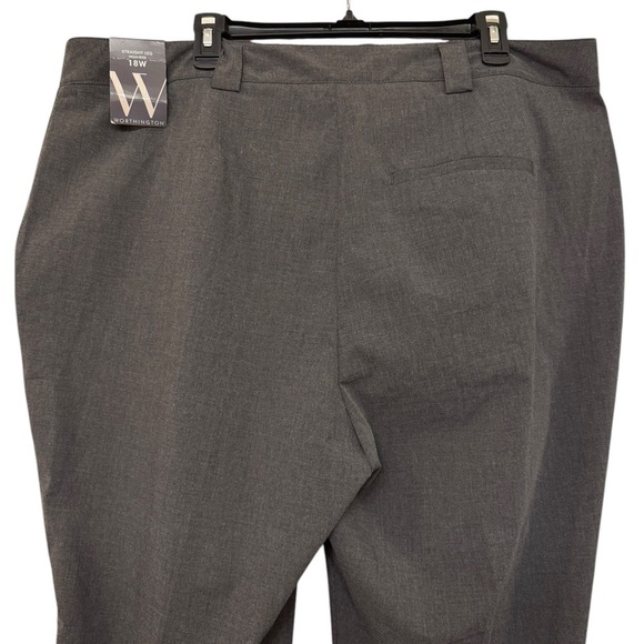 Worthington Straight Leg High Rise Pants - Picture 3 of 9